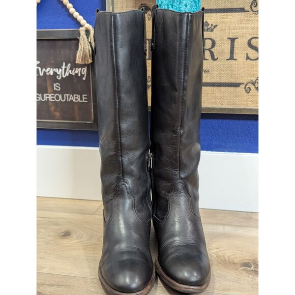 Pikolinos Womens Size 40 9.5 Classic Tall Riding Leather Zipper Boots - Picture 3 of 16